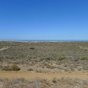 Landscape past Lazaro Cardenas. Highway is sort of close to the ocean, but the only way to get to the ocean is on very sandy dirt roads. : Baja2011